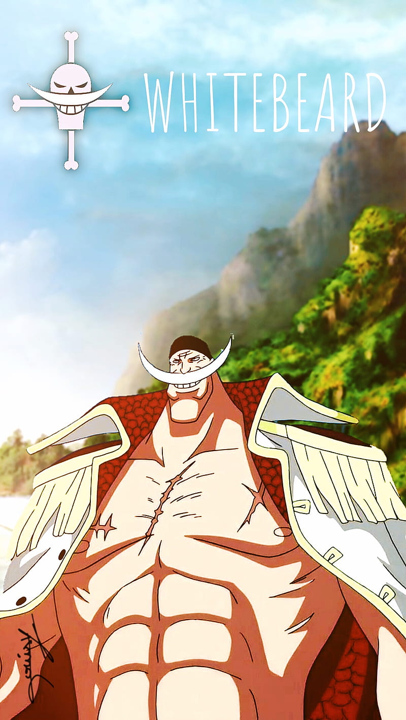 One Piece Anime Iphone Edward Newgate Yonko Pirate Whitebeard Manga Shirohige Hd Mobile Wallpaper Peakpx