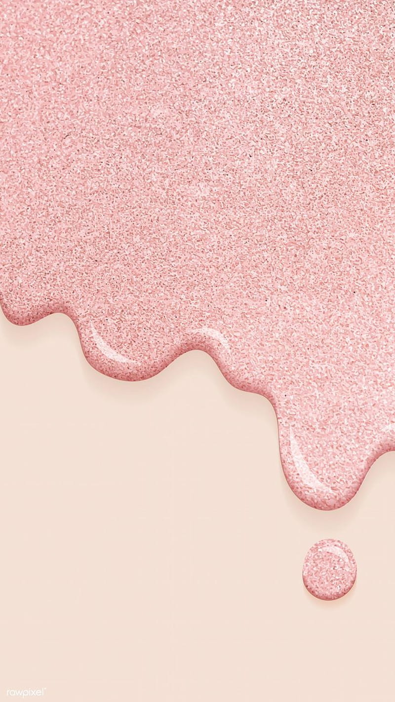 Glitter drip, chocolate, cream, cute, peach, pink, pink glitter, theme, unicorn, HD phone wallpaper