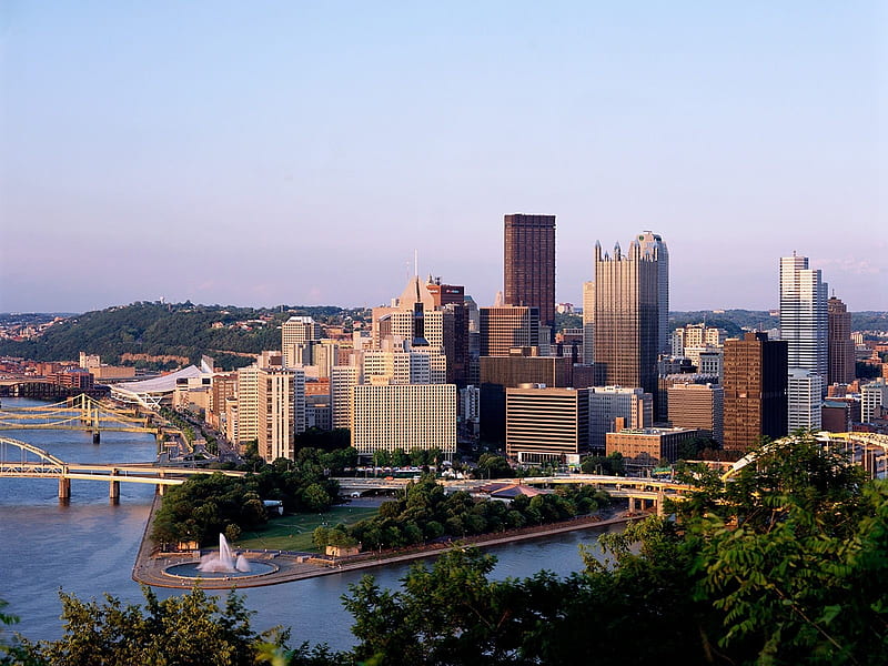 Pittsburgh as Seen From Duquesne Heights-Traveled the world, HD wallpaper