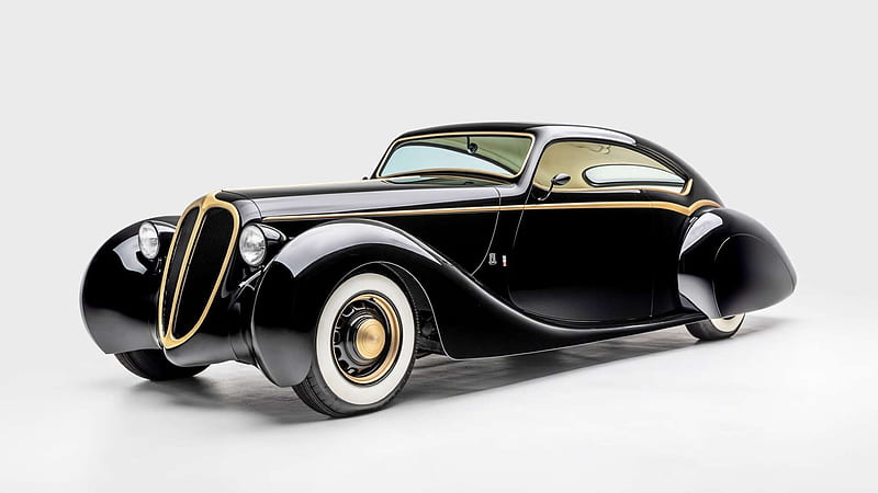 1948-Jaguar-Black-Pearl, Classic, Whitewalls, Black, Jag, HD wallpaper