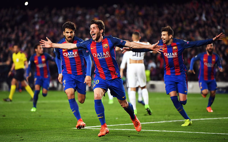 Sergi Roberto FC Barcelona, football, Barca, soccer, La Liga, midfielder, HD wallpaper