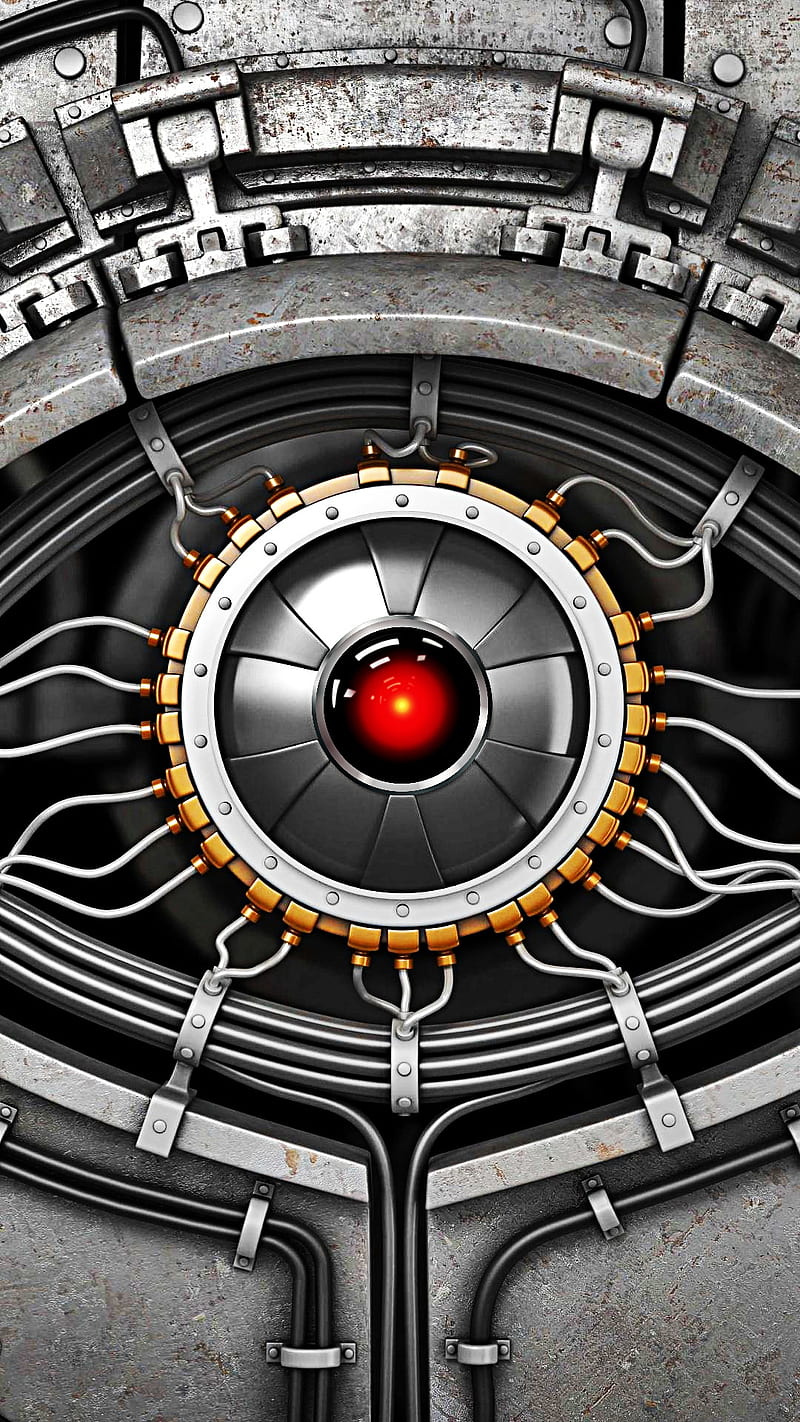 Android Eye, computer, cyber, cyborg, dc, marvel, robot, terminator, HD phone wallpaper