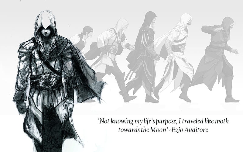 Ezio Auditore, game, assassins creed, quote, HD wallpaper