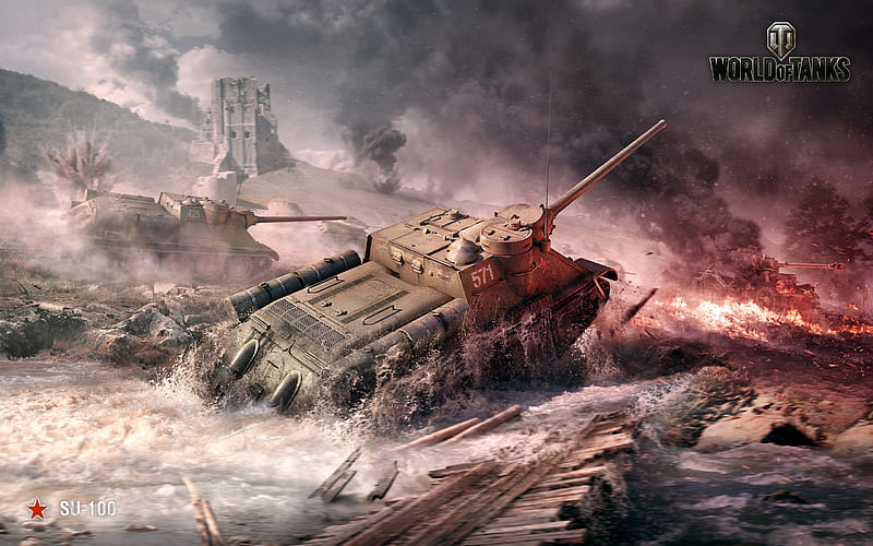 SU 100 World Of Tanks, world-of-tanks, xbox-games, games, ps4-games, pc-games, HD wallpaper
