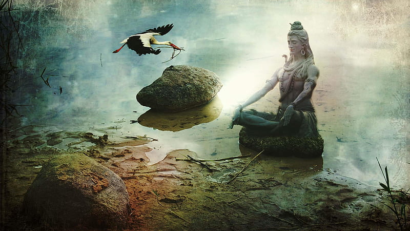 Statue Of Shiva On Body Of Water Bholenath, HD wallpaper | Peakpx