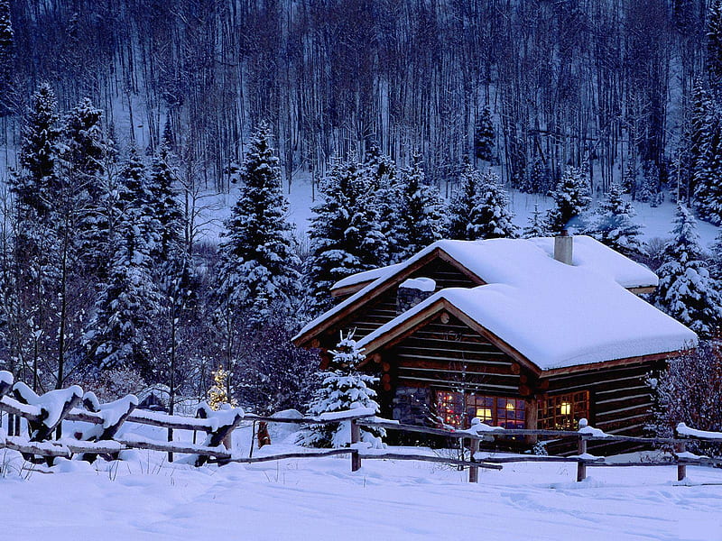Snow On Christmas Day, awesome, beauty, cool, lovely, HD wallpaper