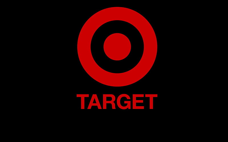 Target Logo, clothes, , black, cool, logo, awesome, store, fashion, target, HD wallpaper