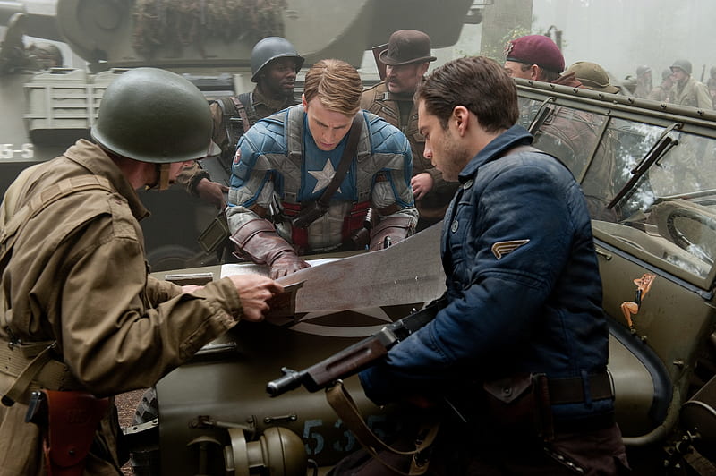 Captain America, Captain America: The First Avenger, Chris Evans , Steve Rogers , Bucky Barnes , Sebastian Stan, HD wallpaper