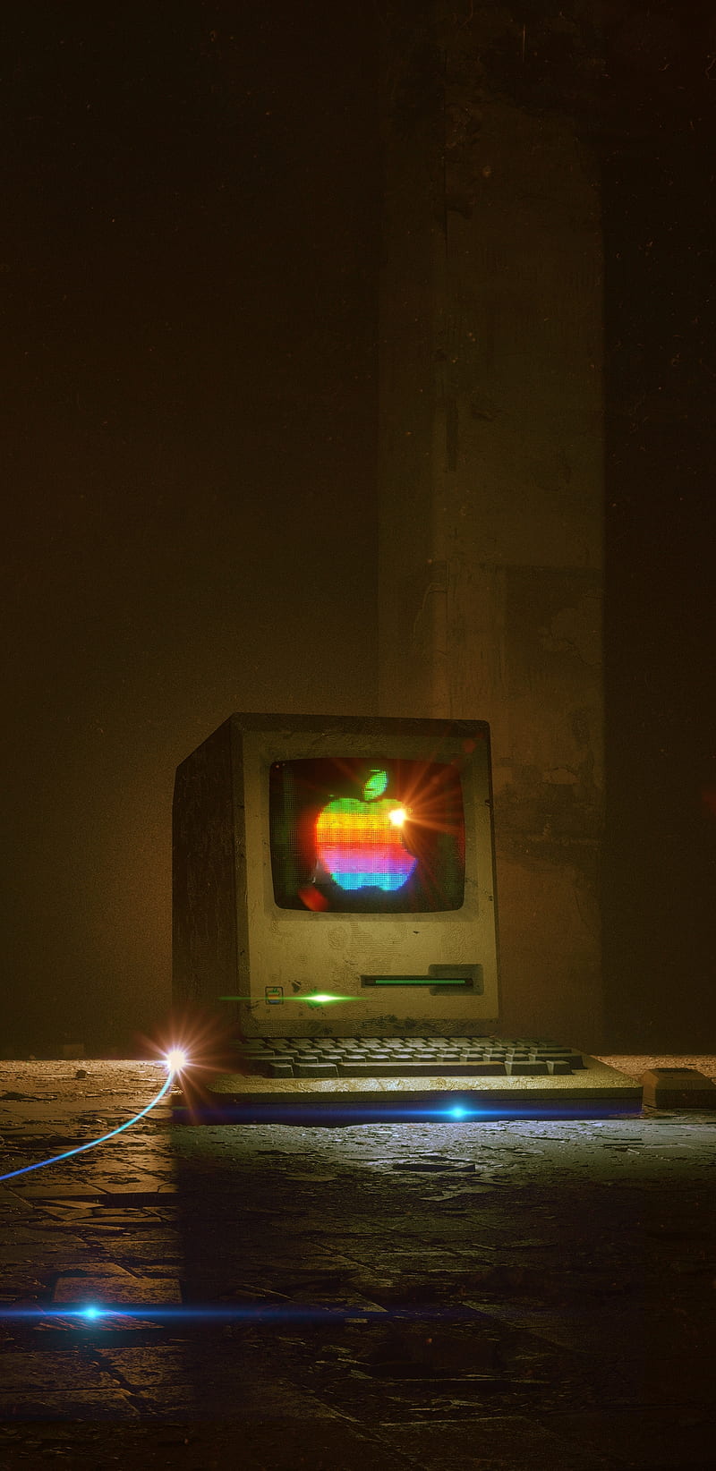 Vintage Macintosh , apple, controller, gamer, games, gaming, logo, mouse, play, technology, HD phone wallpaper