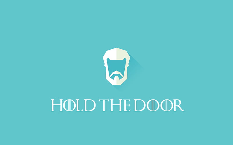Hold The Door Game Of Thrones, game-of-thrones, tv-shows, minimalism, HD wallpaper