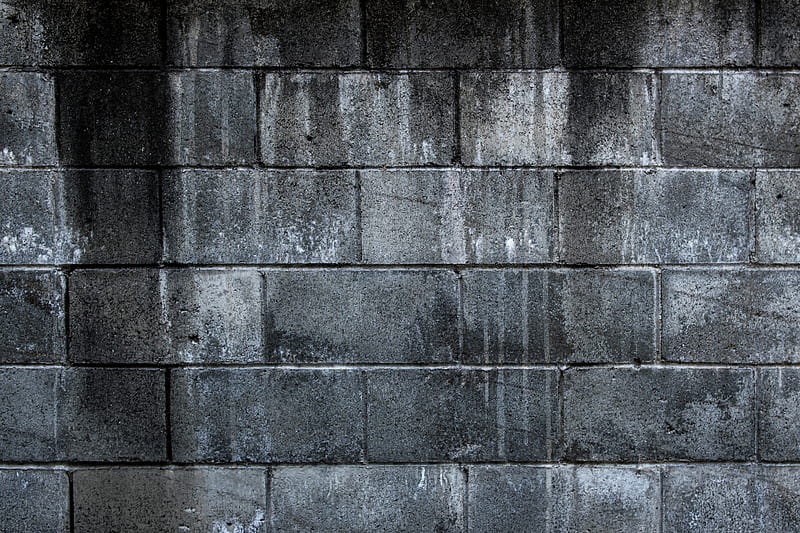 Close-up of Gray Brick Wall, HD wallpaper