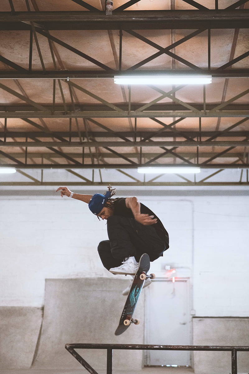 skateboarder, skateboard, trick, jump, extreme, HD phone wallpaper
