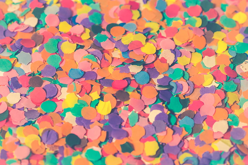 Assorted Colors Paper Cutouts Closeup, HD wallpaper