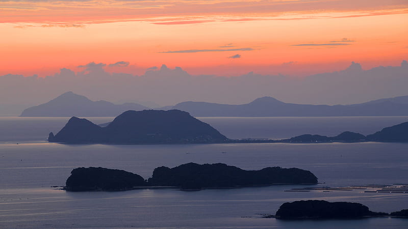 Twilight Islands , twilight, island, nature, HD wallpaper
