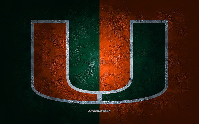 Download Representing The University Of Miami With An Empowering Hurricanes  Logo Wallpaper  Wallpaperscom
