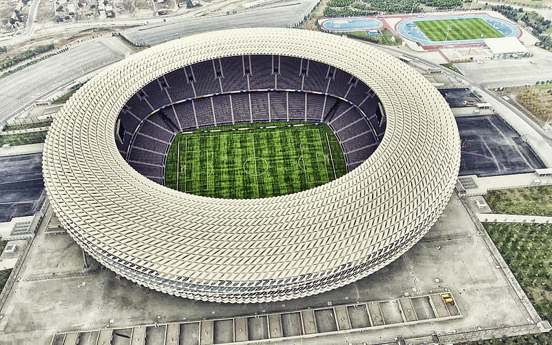 Ataturk Olympic Stadium, Istanbul, aerial view, R, turkish stadiums, panorama, Ataturk Olimpiyat Stadi, Istanbul Basaksehir Stadium, Turkey, HD wallpaper