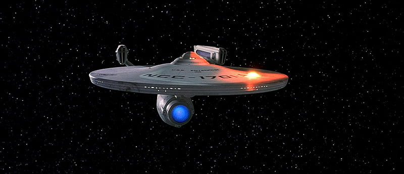 USS Enterprise 1701-A Torpedo Hit, ship, space, startrek, scifi, enterprise, HD wallpaper