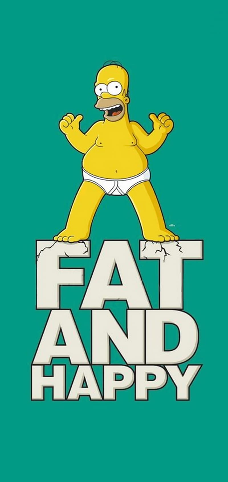 Fat and Happy, family, homer, note 10, plus, simpsons, HD phone wallpaper