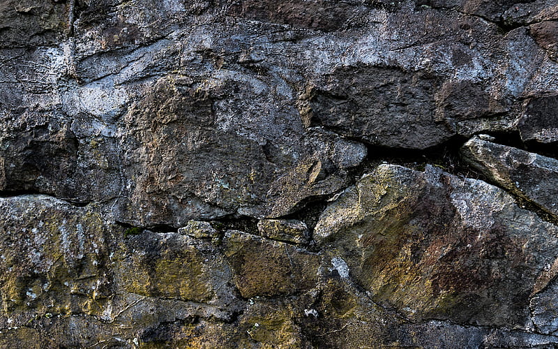 gray stones macro, natural rock texture, stone textures, gray stones texture, stone backgrounds, background with natural rock, gray backgrounds, HD wallpaper