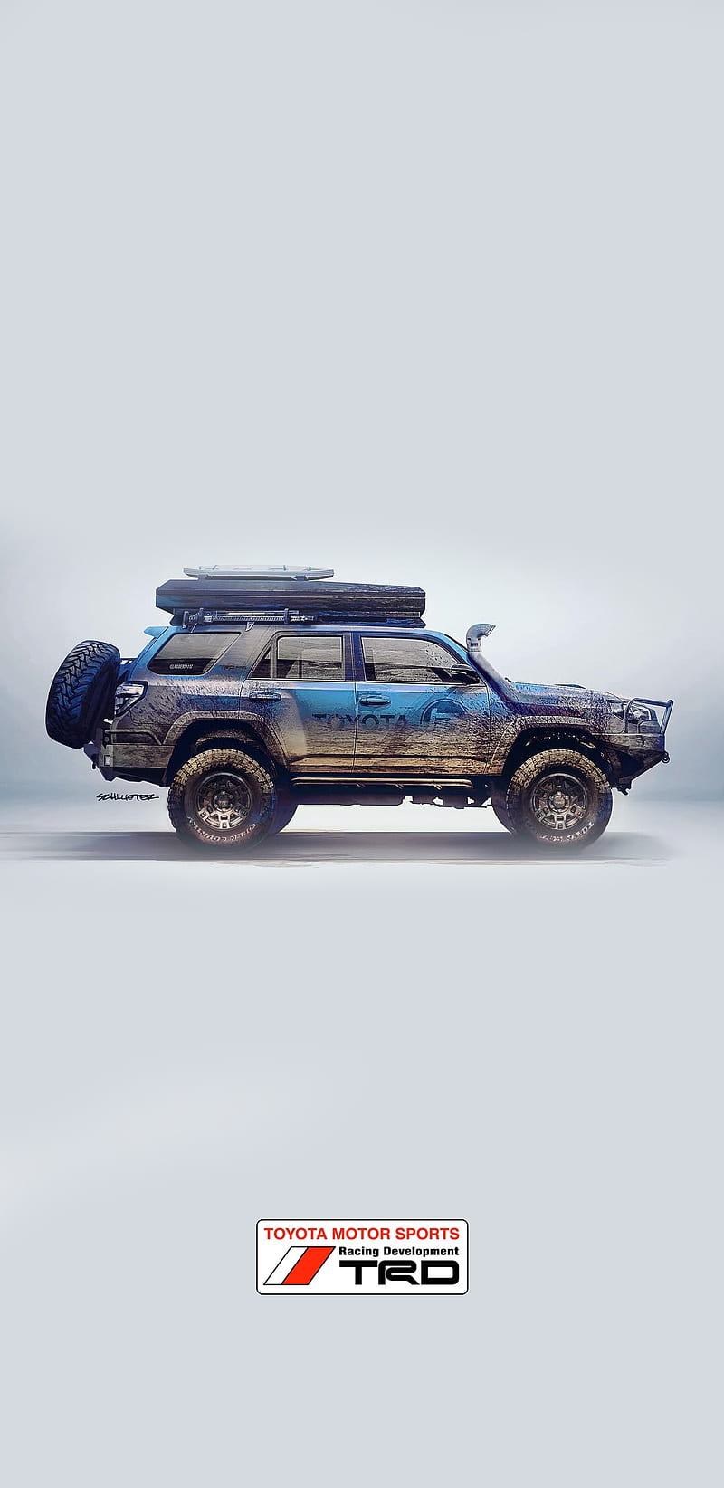 Toyota Drawing, 4runner, HD phone wallpaper