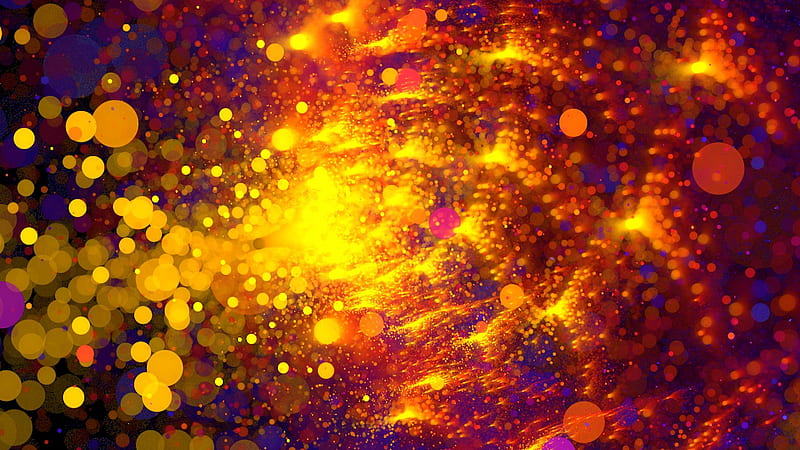 Colorful Fractal Shine Circles Trippy, HD wallpaper