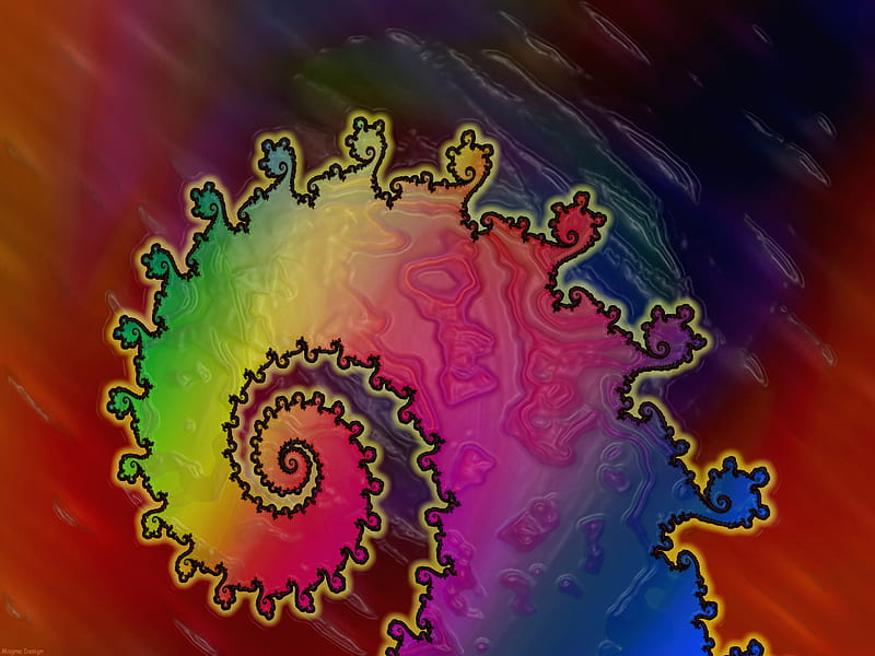 color booster, desenho, chill-out, smooth, abstract, artwork, windows, druffix, fractal, color, HD wallpaper