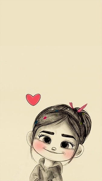 Cute Love, cartoon, HD phone wallpaper | Peakpx
