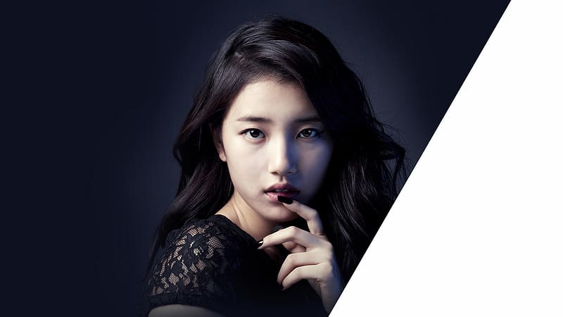 Music, Singer, Asian, Brown Eyes, Black Hair, K Pop, Korean, Bae Suzy, HD wallpaper