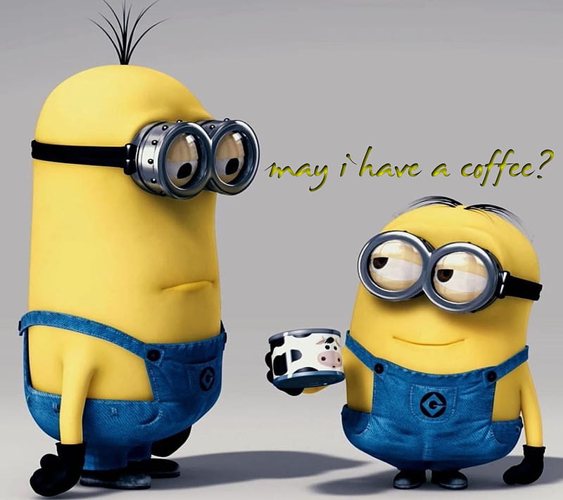 May I Have A Coffee, minions, HD wallpaper