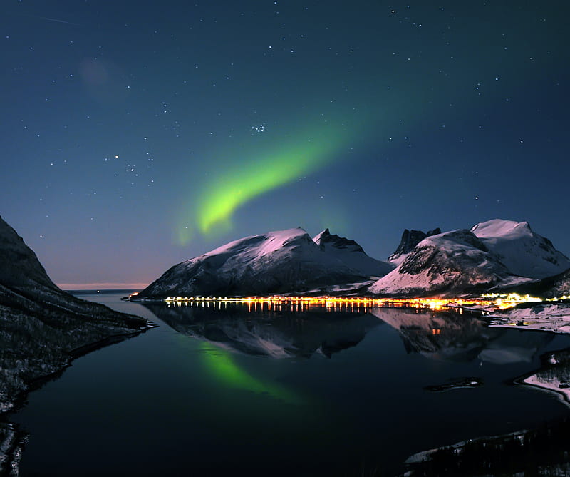 Northern Lights, polar, HD wallpaper