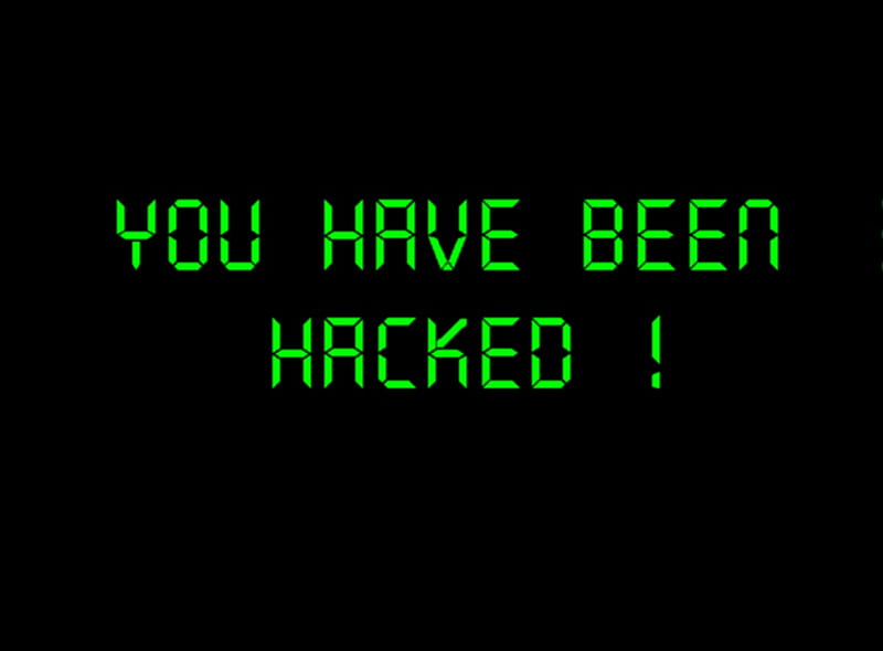 Hacker, message, green hacked, HD wallpaper