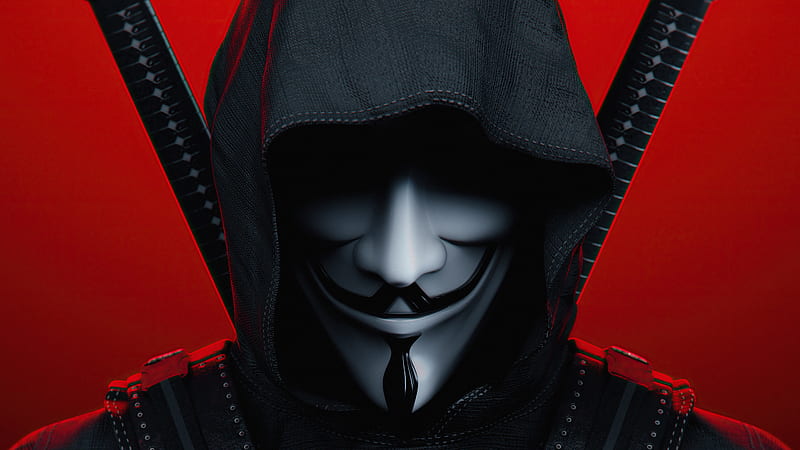 Anonymus Ninja , anonymus, ninja, artist, artwork, digital-art, HD wallpaper