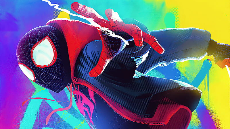 Spider-Man, Spider-Man: Into The Spider-Verse, Marvel Comics, Miles Morales, HD wallpaper