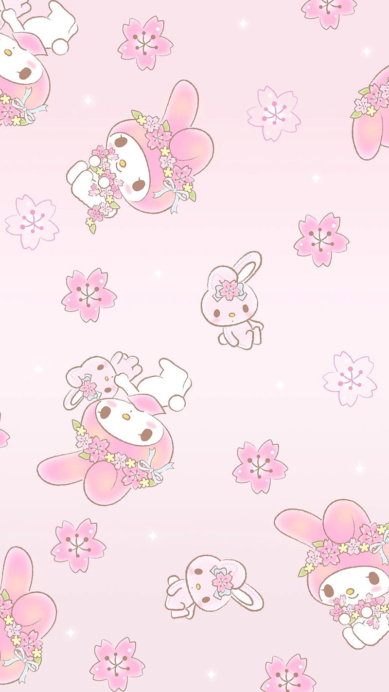 Hello, cute, girly, hello kitty, kawaii, pink, themes, HD phone wallpaper