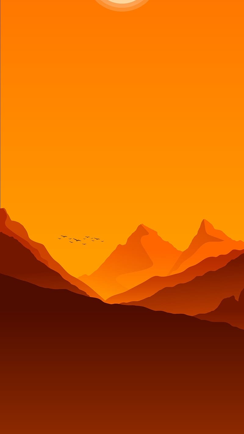 Iphone Trending, Sunset Illustration, sunset, illustration, HD phone ...