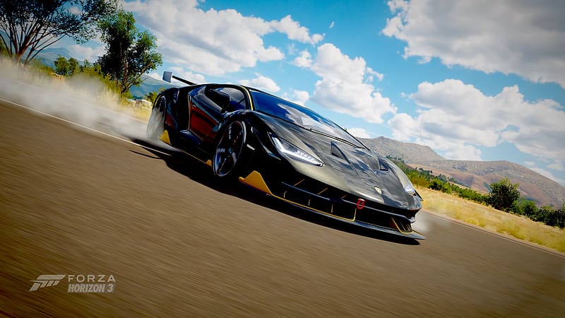 Download wallpapers Forza Horizon 3, 2016, Lamborghini Centenario, driving  games for desktop free. Pictures for desktop free