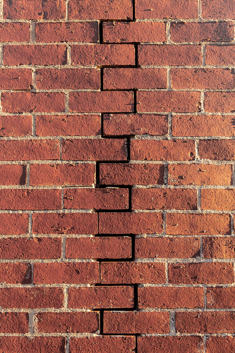 brick wall, cranny, texture, HD phone wallpaper