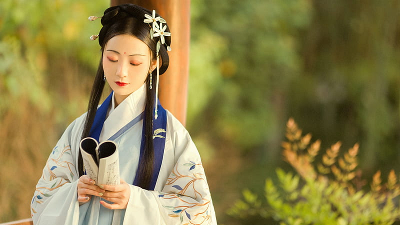 hanfu, asian girl, traditional clothes, Girls, HD wallpaper