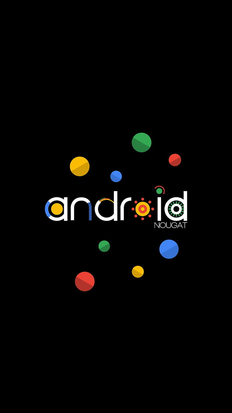 Android nougat, abstract, colorful, google, system 7, HD phone wallpaper
