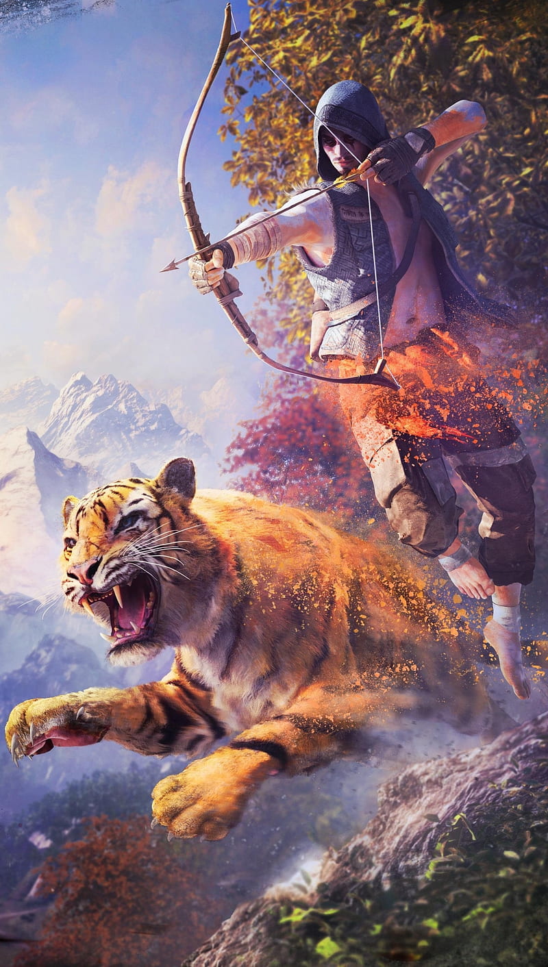 Far Cry, tiger, video game, HD phone wallpaper