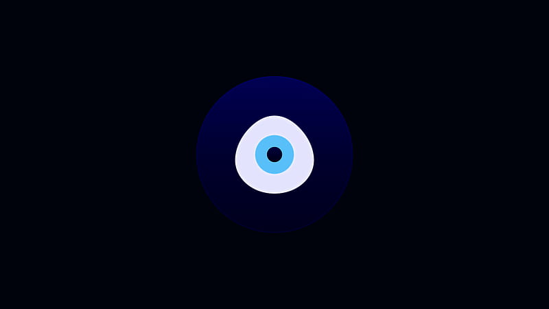 Evil Eye Minimal , evil-eye, artist, artwork, digital-art, minimalism, minimalist, HD wallpaper