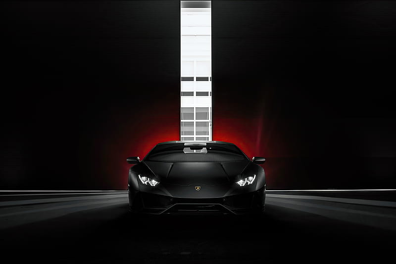 Lamborghini Huracan Evo Black , lamborghini-huracan, lamborghini, carros, 2021-cars, behance, HD wallpaper