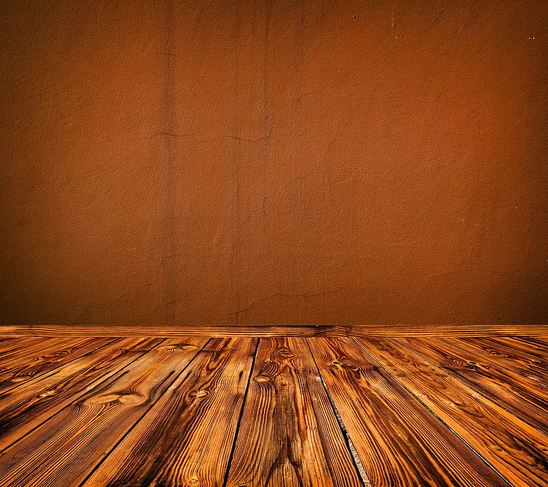 Brown Wall, brown, floor, hardwood, room, wall, HD wallpaper