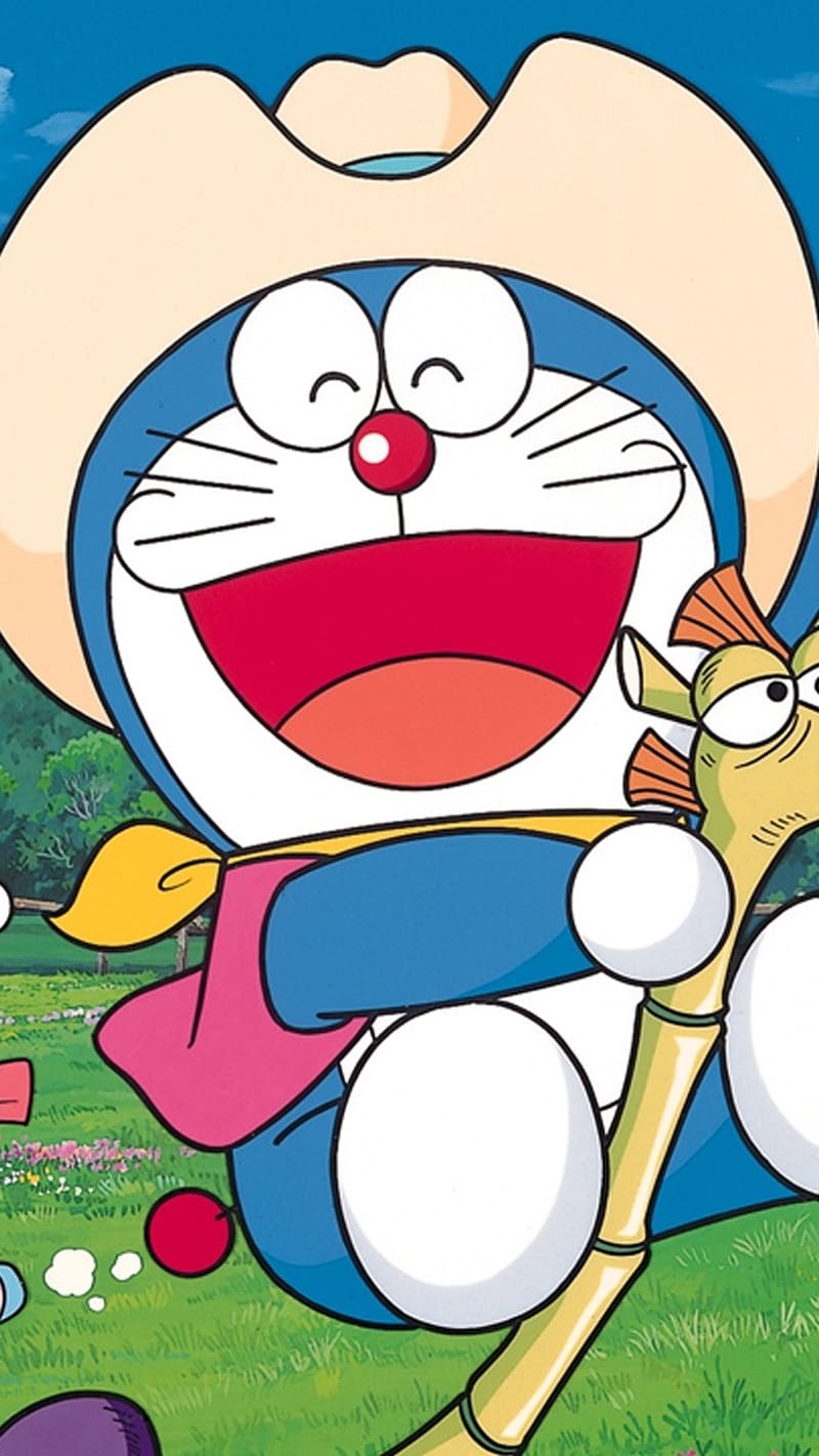 Doraemon Movie, happy doremon, anime, HD phone wallpaper | Peakpx