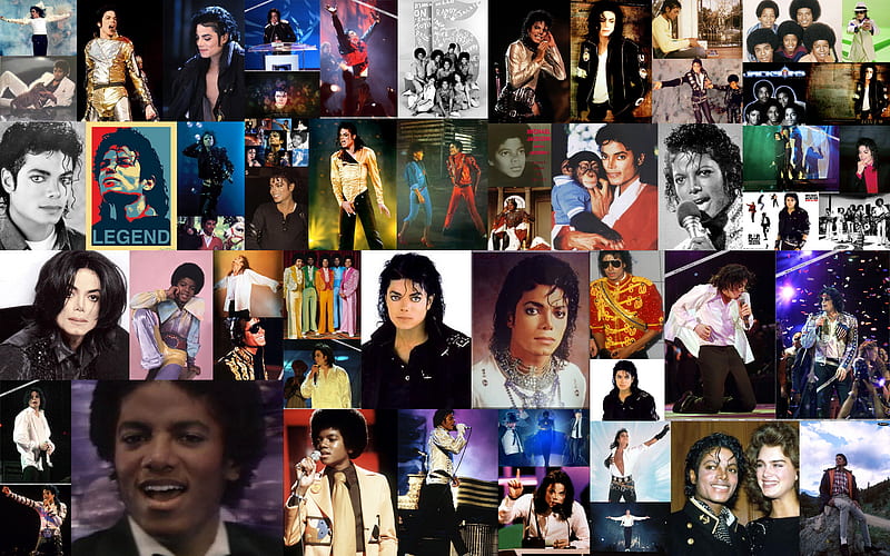 Michael Jackson Collage, michael jackson, musician, humanitarian, collage, entertainer, singer, dancer, HD wallpaper