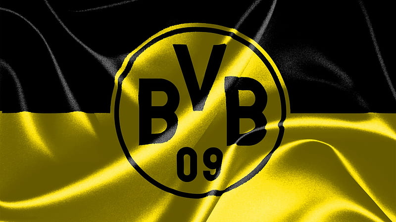 Borussia Dortmund, bvb, dortmund, flag, football, HD wallpaper