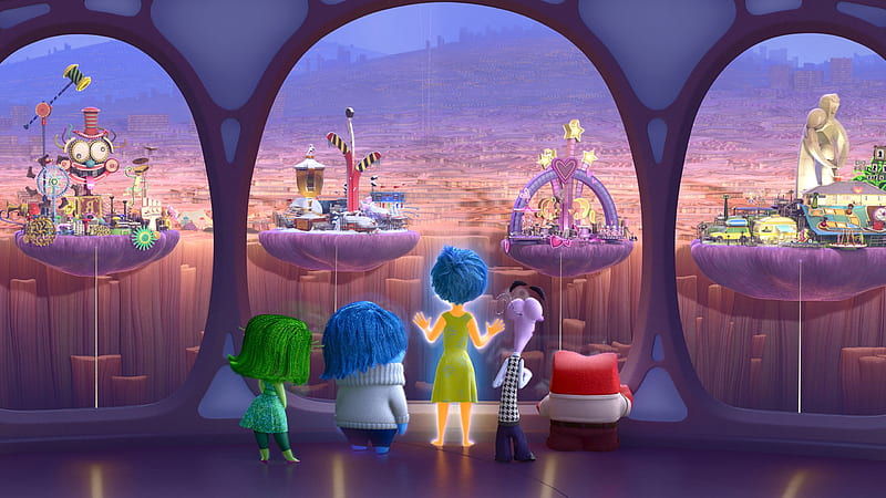 Inside Out Personality Islands, pixar, disney, movies, inside-out-anger, animated-movies, HD wallpaper