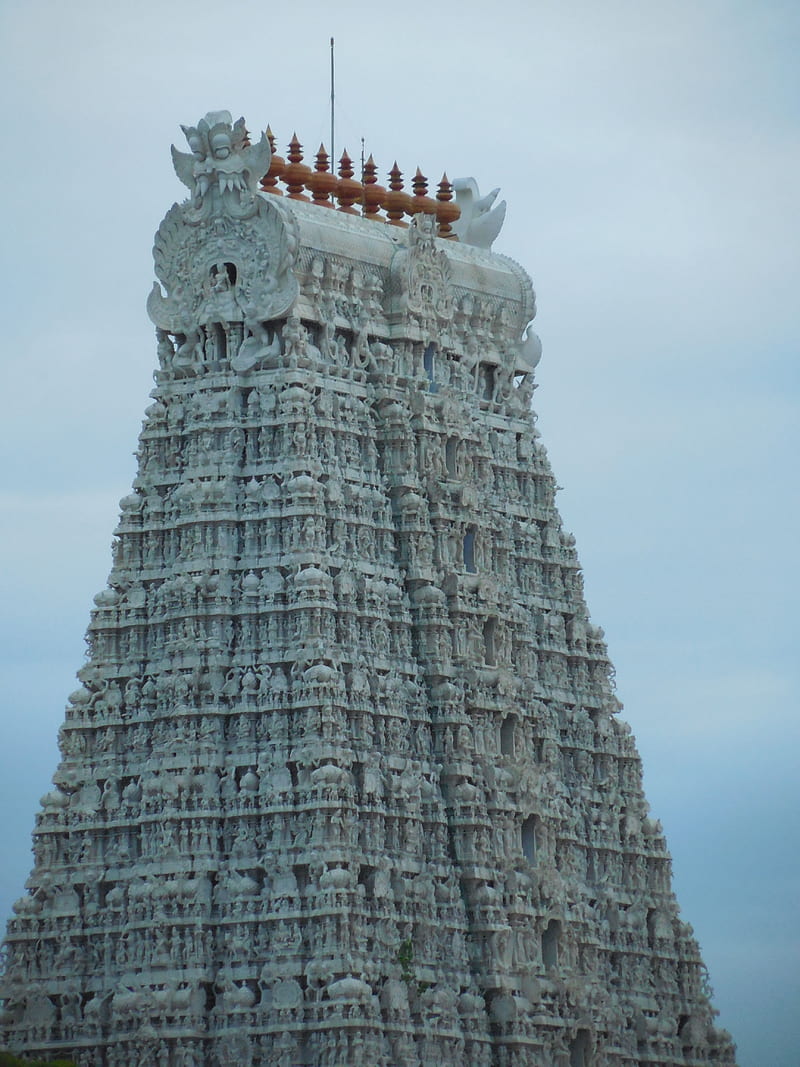 The Raja Gopuram at Thiruchendur Murugan, HD phone wallpaper