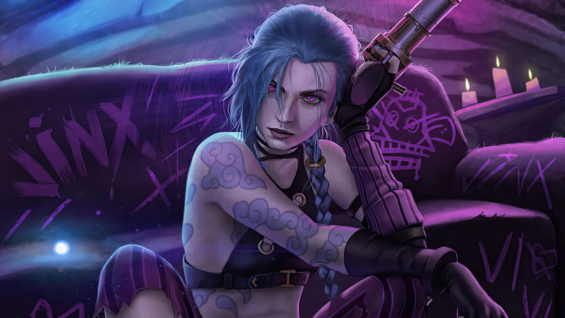 official source : @leagueoflegends @arcaneshow @netflix Art by : @qi_mang  #LEAGUEOFLEGENDS #GETJINXED #JINX #ARCANE TAGS 🧨 #le