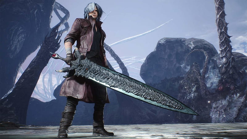 devil may cry 5, dante, two handed sword, in-game, Games, HD wallpaper